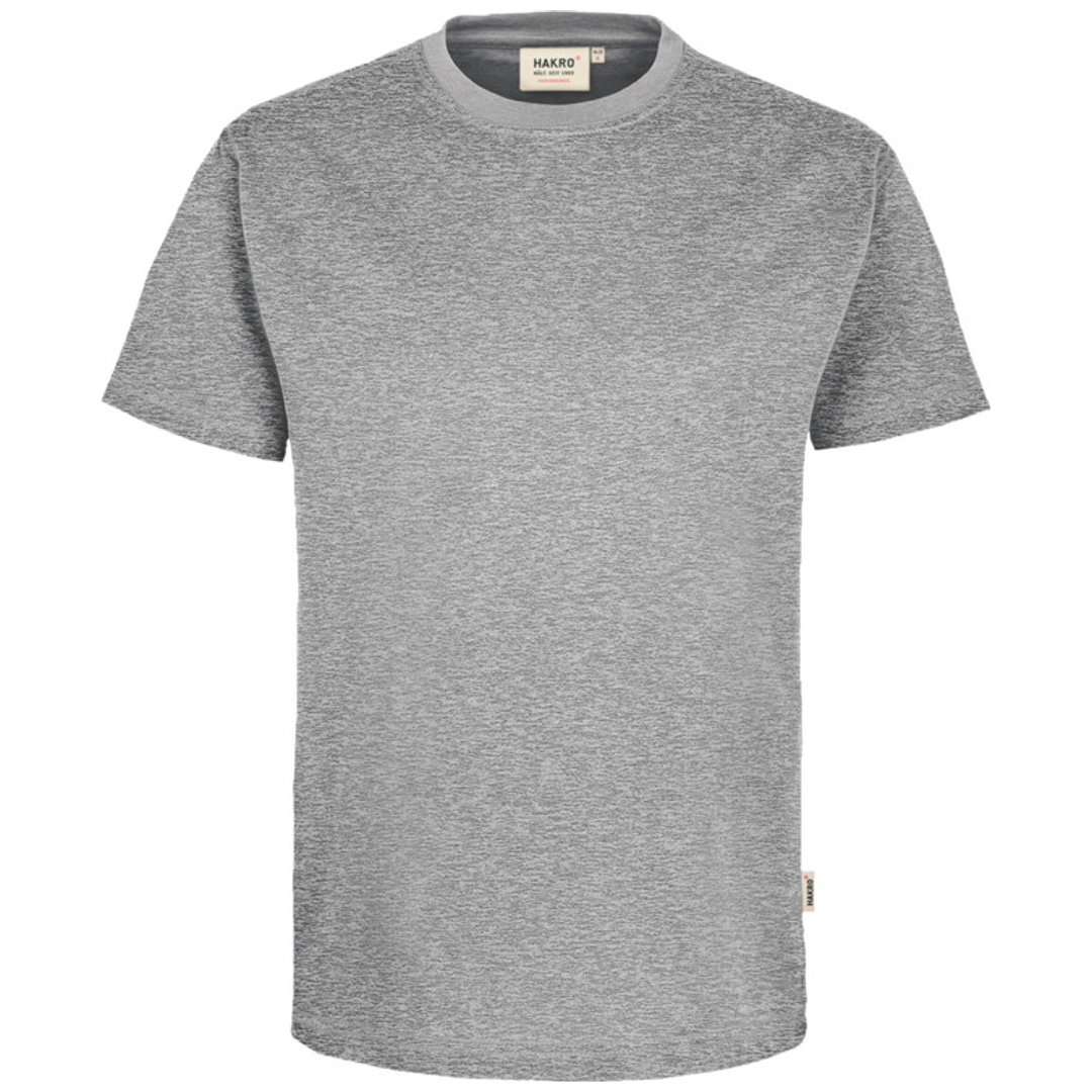 HAKRO T-Shirt Mikralinar Herren #281 Gr. M grau-meliert