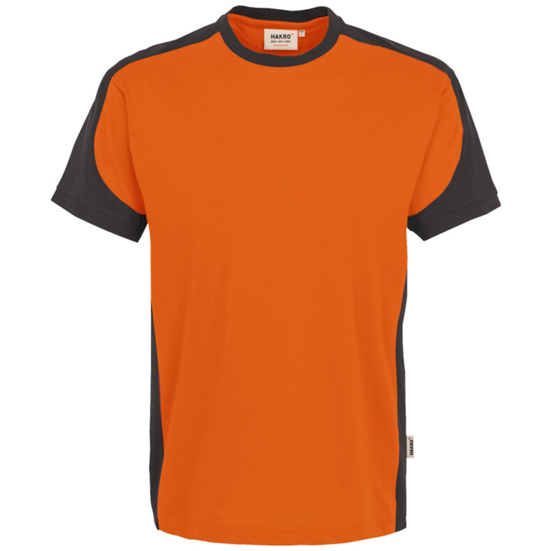 Hakro Herren T-Shirt Contrast Performance #290 Gr. 3XL orange