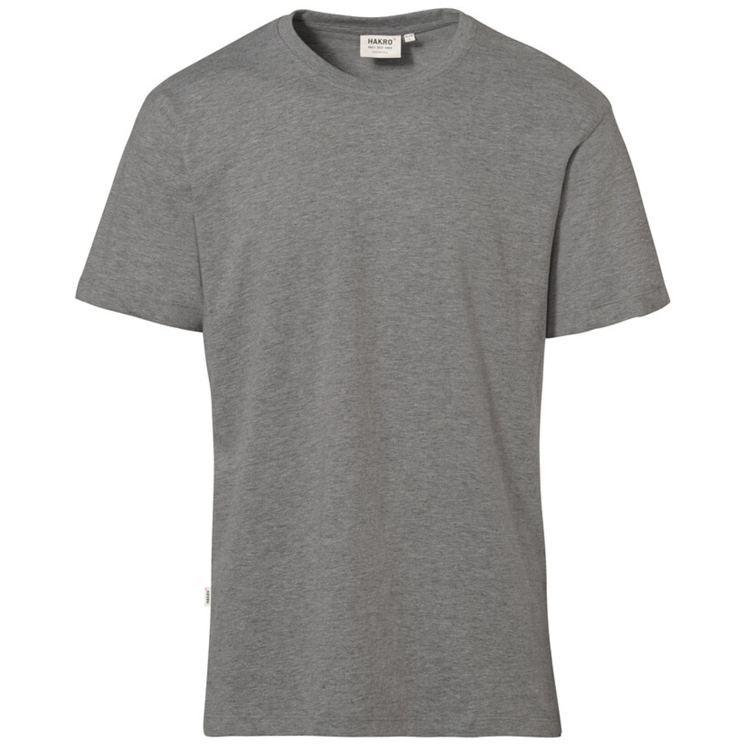 HAKRO Herren T-Shirt Classic #292 Gr. S grau-meliert