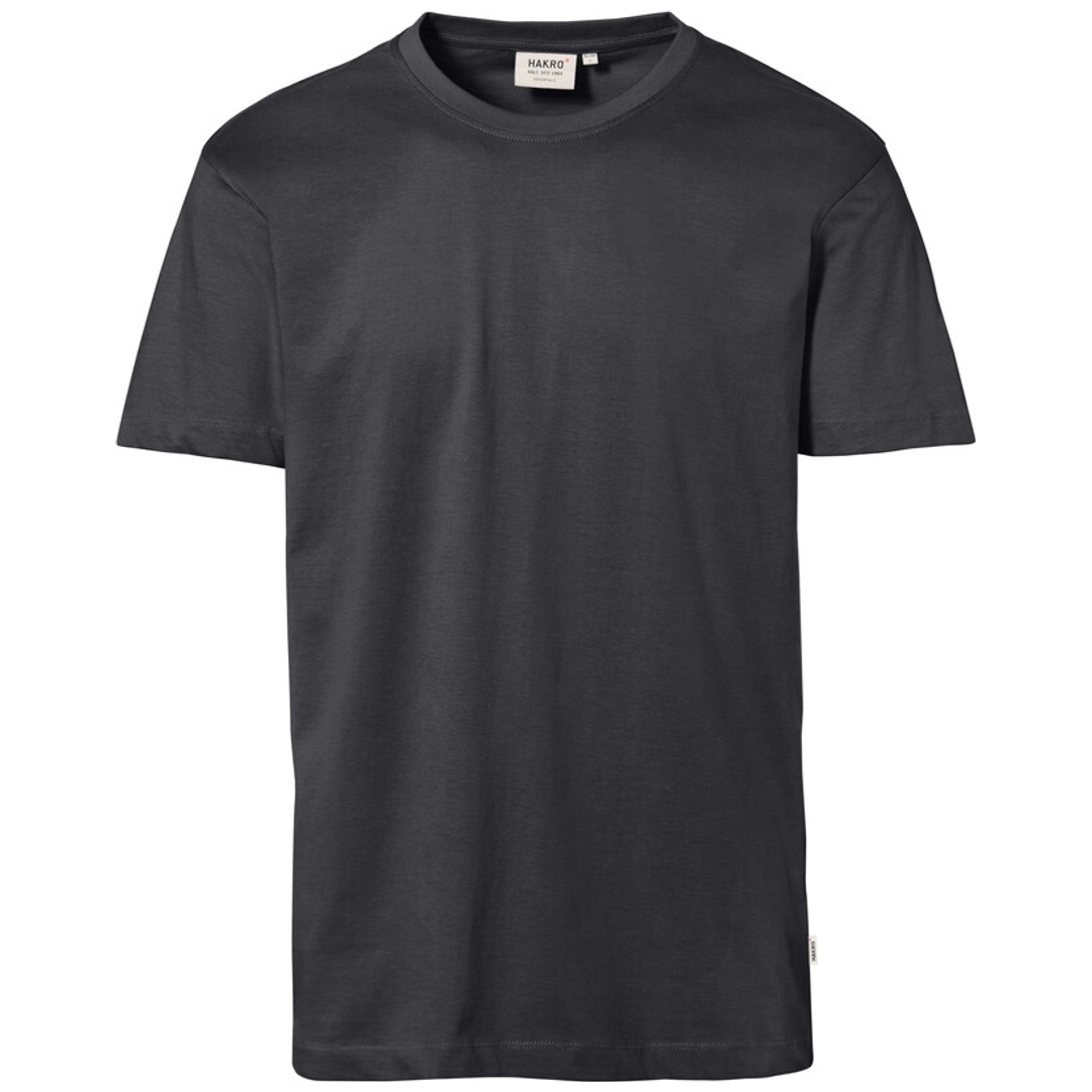 HAKRO Herren T-Shirt Classic #292 Gr. XS karbongrau