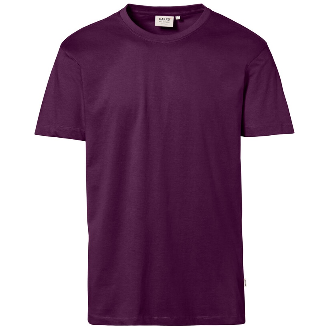 HAKRO Herren T-Shirt Classic #292 Gr. M aubergine
