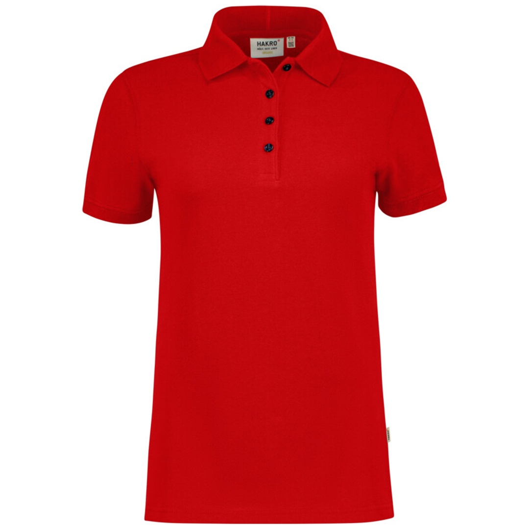 Hakro Damen Poloshirt Bio Baumwolle Gots #301 Gr. M rot