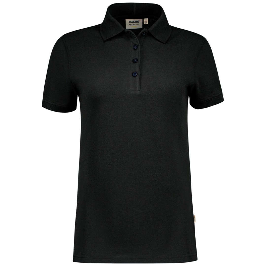Hakro Damen Poloshirt Bio Baumwolle Gots #301 Gr. M schwarz