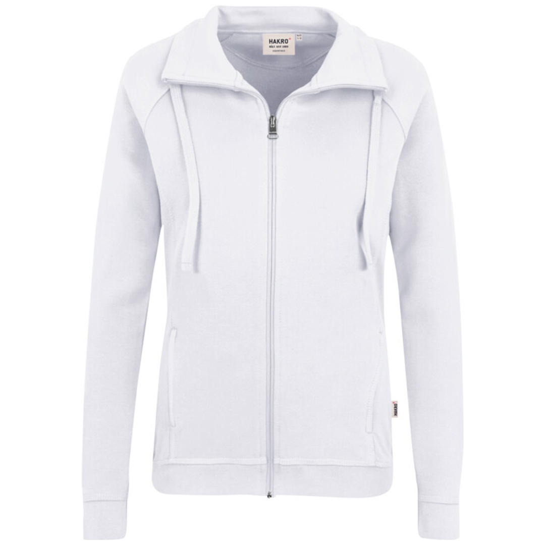 Hakro Damen Sweatjacke College #406 Gr. 2XL weiß