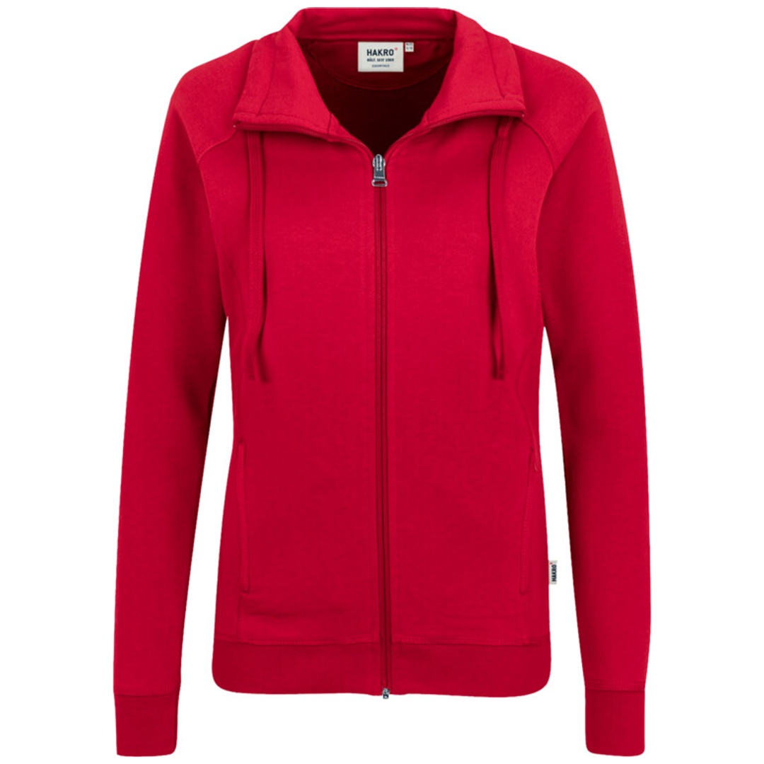 Hakro Damen Sweatjacke College #406 Gr. L rot