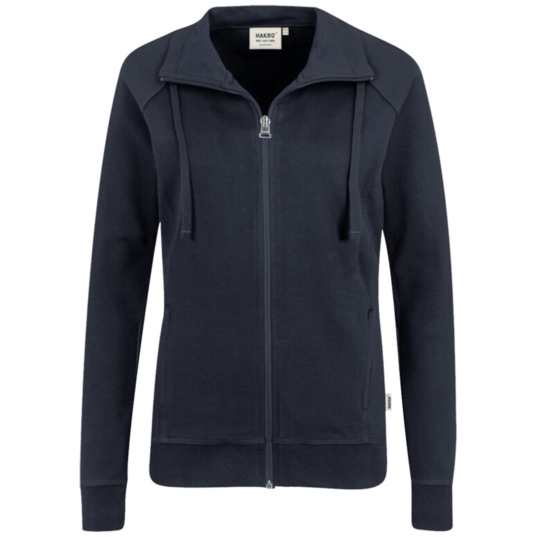 Hakro Damen Sweatjacke College #406 Gr. 3XL tinte