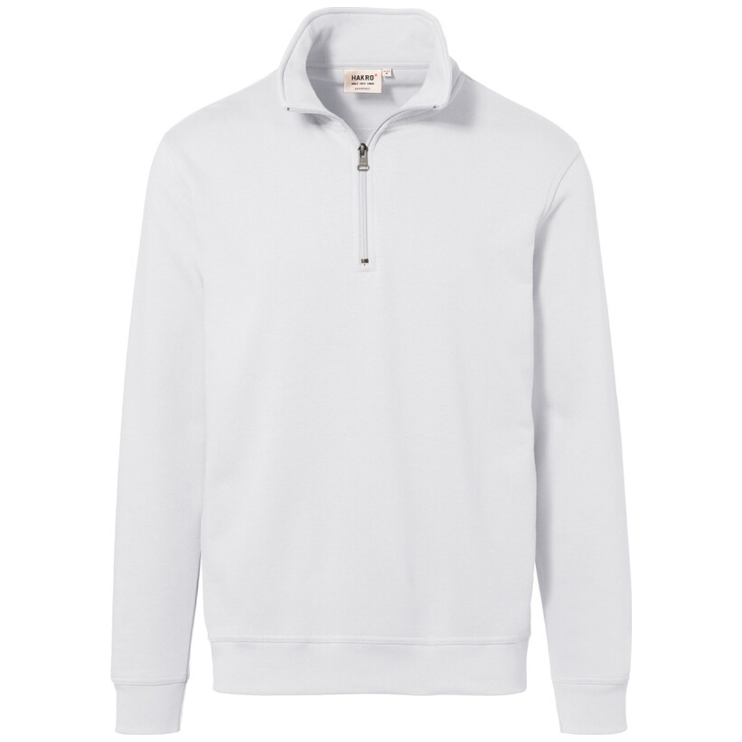 HAKRO Zip Sweatshirt Premium #451 Gr. 5XL weiß