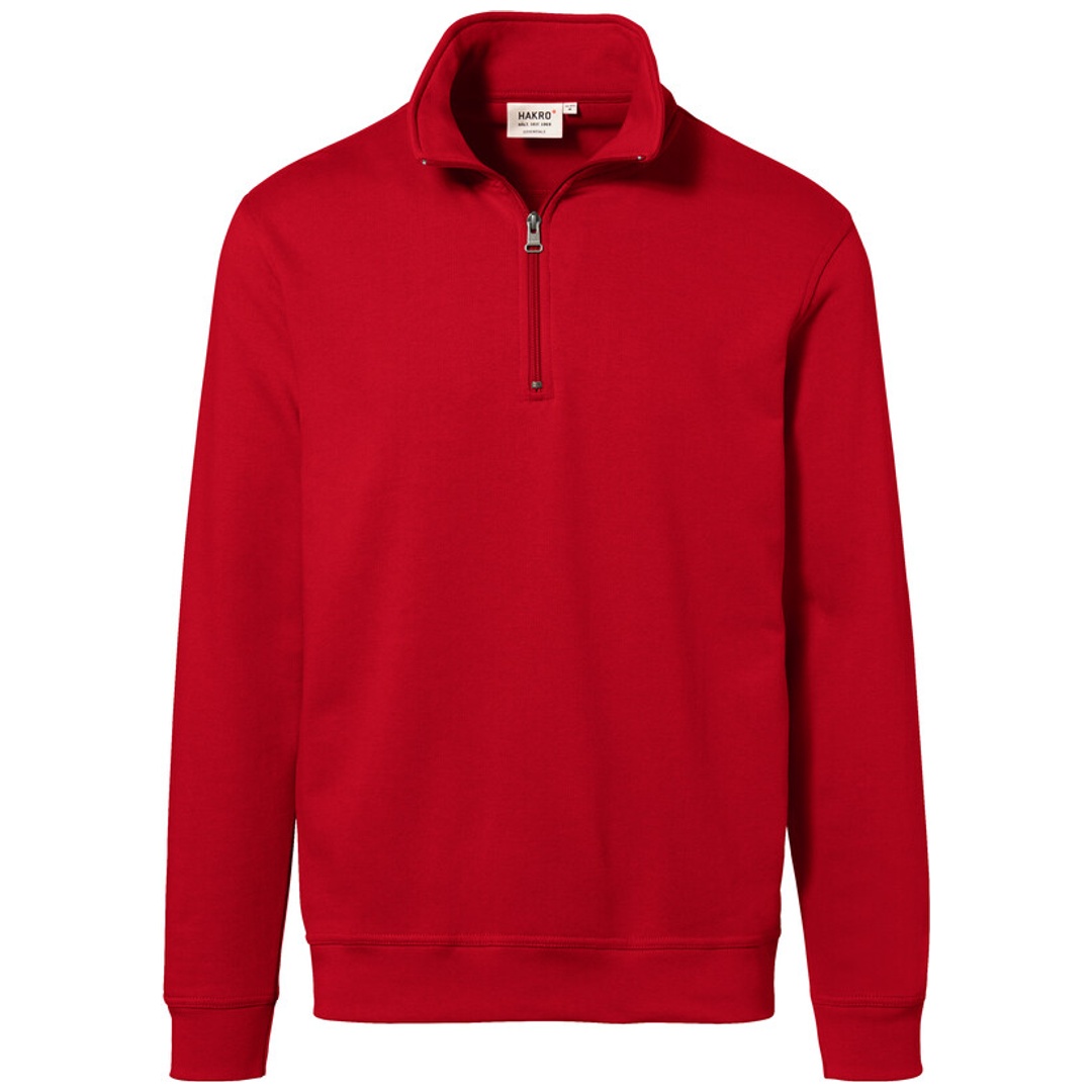 HAKRO Zip Sweatshirt Premium #451 Gr. 2XL rot