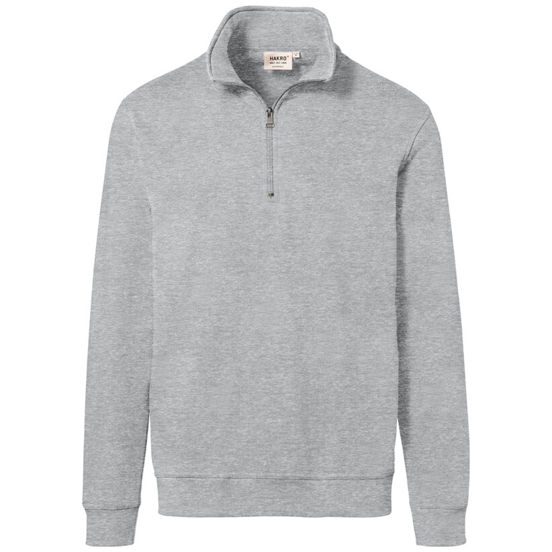 HAKRO Zip Sweatshirt Premium #451 Gr. 2XL ash meliert