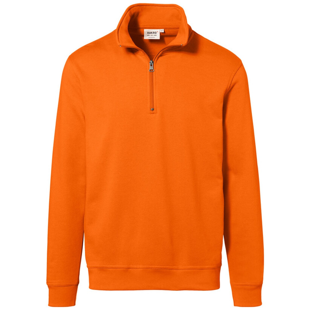 HAKRO Zip Sweatshirt Premium #451 Gr. XS orange