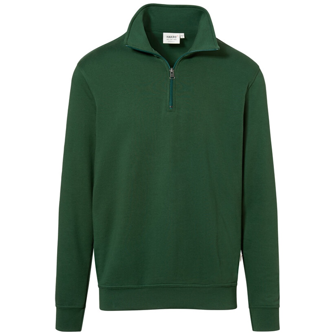 HAKRO Zip Sweatshirt Premium #451 Gr. S tanne