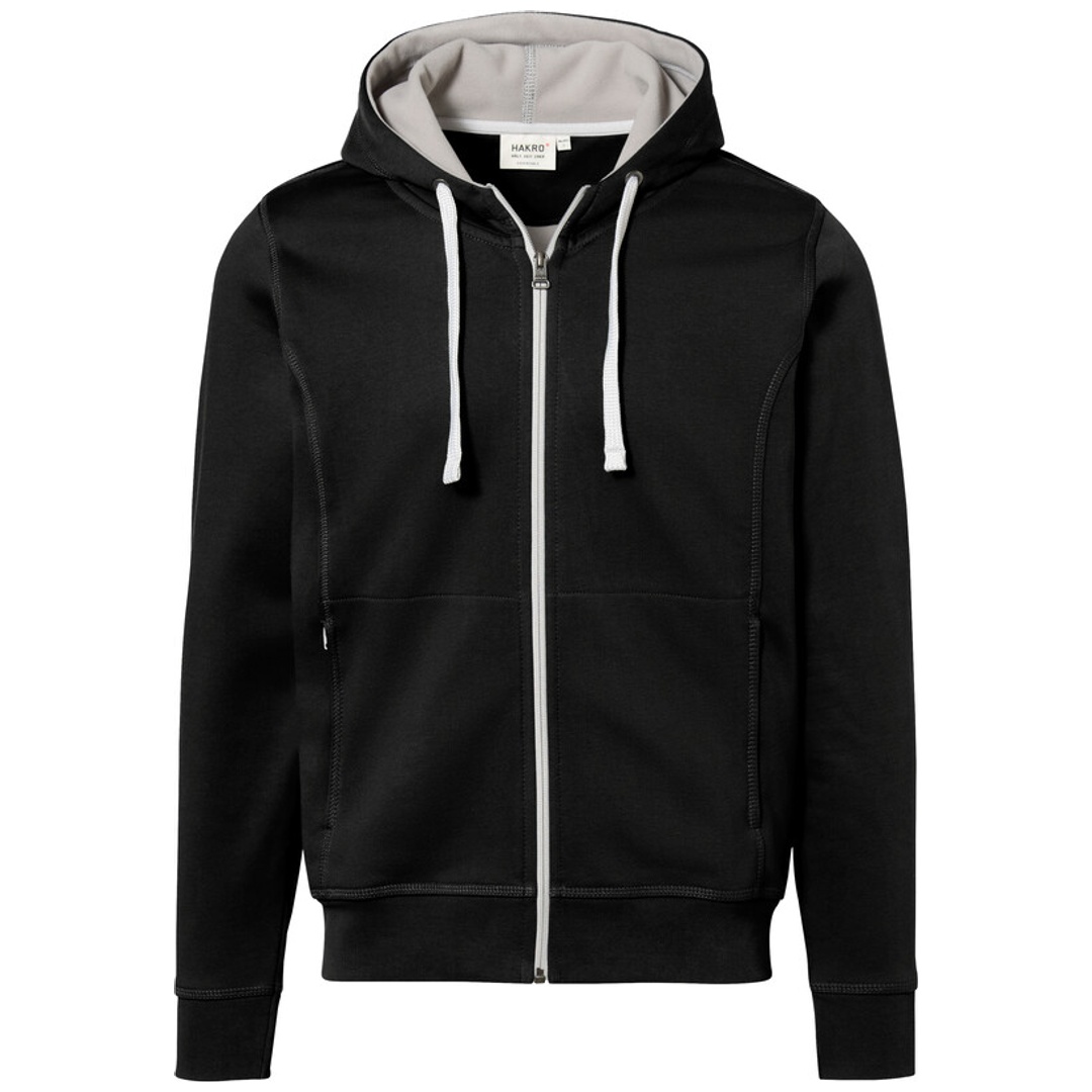 Hakro Herren Kapuzen-Jacke Bonded #455 Gr. 3XL schwarz