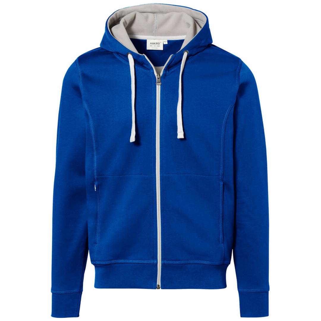 Hakro Herren Kapuzen-Jacke Bonded #455 Gr. XL royal