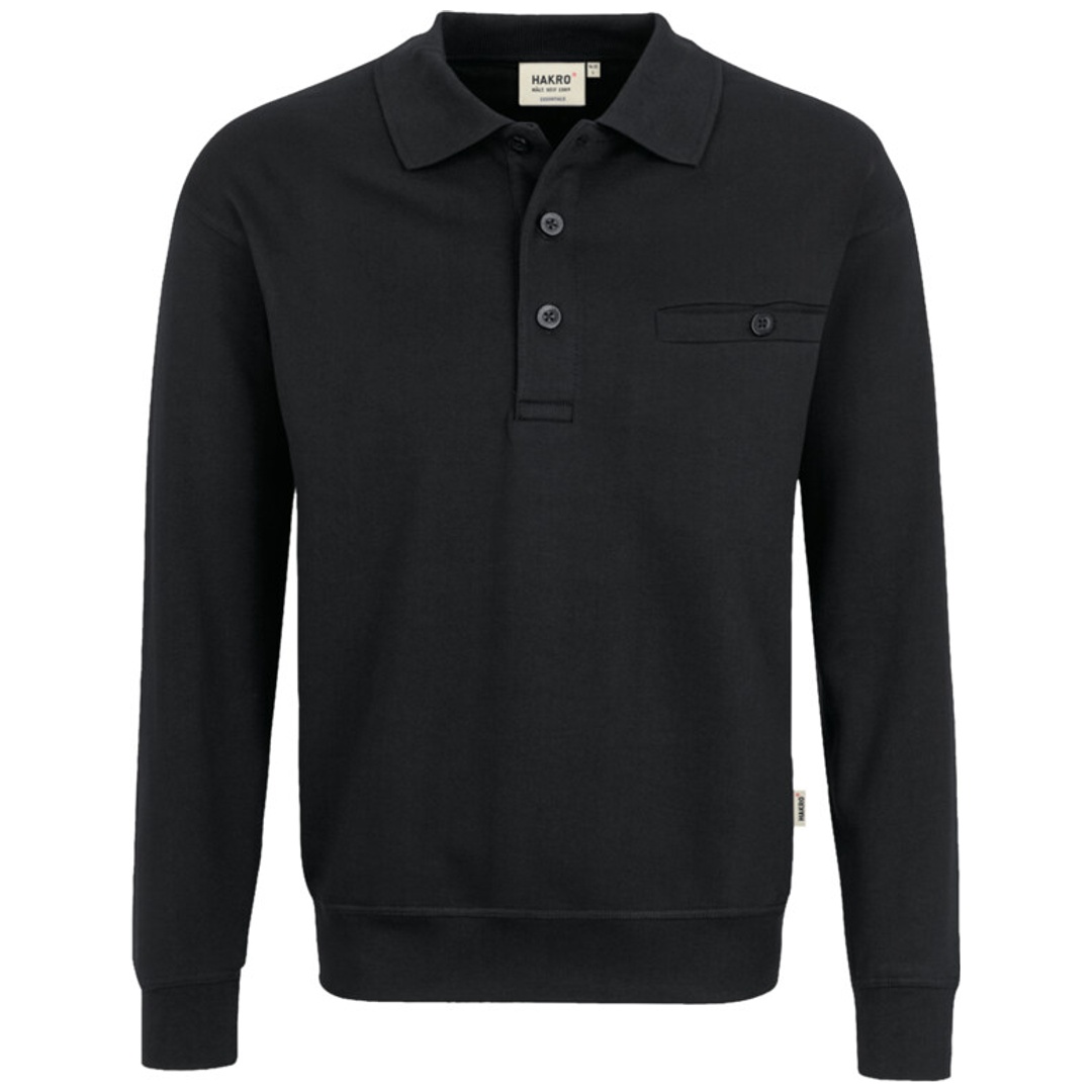 Hakro Herren Pocket Sweatshirt Premium langarm #457 Gr. 3XL schwarz