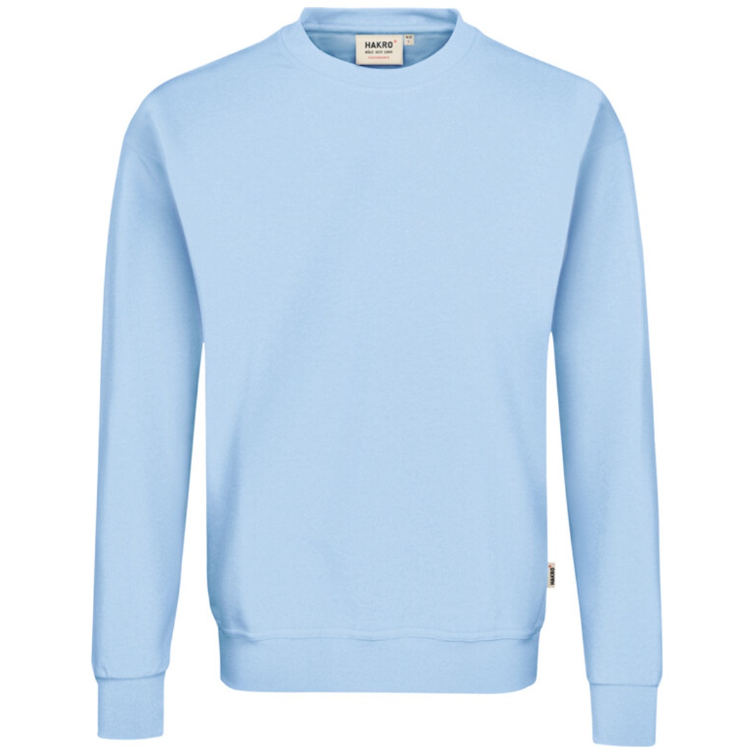 HAKRO Sweatshirt Performance #475 Gr. XL eisblau