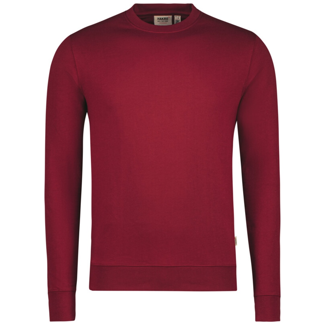 HAKRO Sweatshirt MIKRALINAR® ECO GRS #550 Gr. M weinrot
