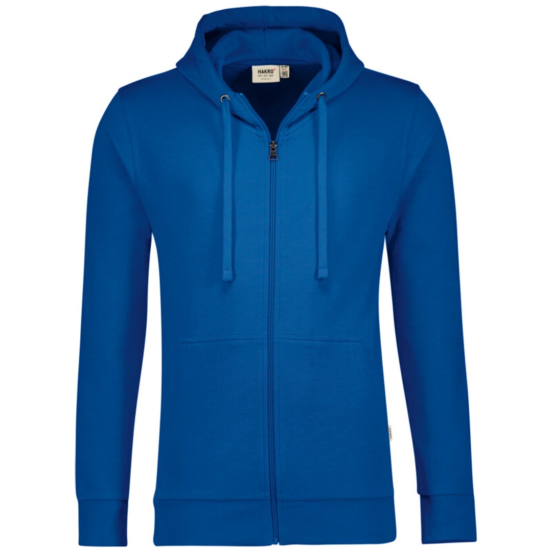 HAKRO Kapuzen-Sweatjacke Premium Herren #605 Gr. XS royalblau