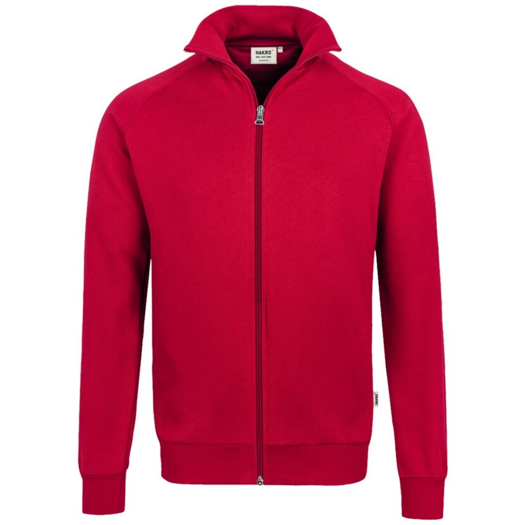HAKRO Sweatjacke Premium #606 Gr. 2XL rot