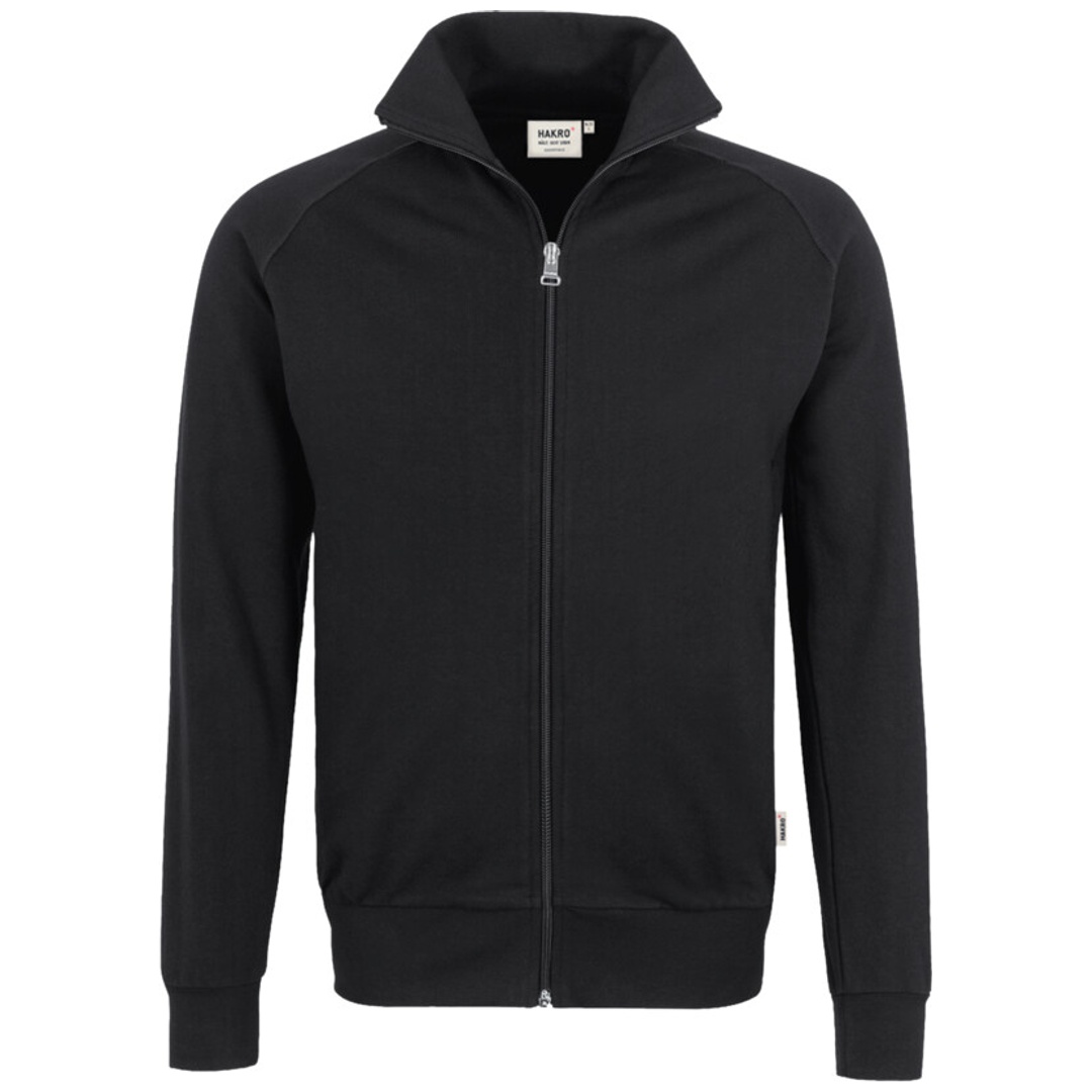 HAKRO Sweatjacke Premium #606 Gr. XS schwarz
