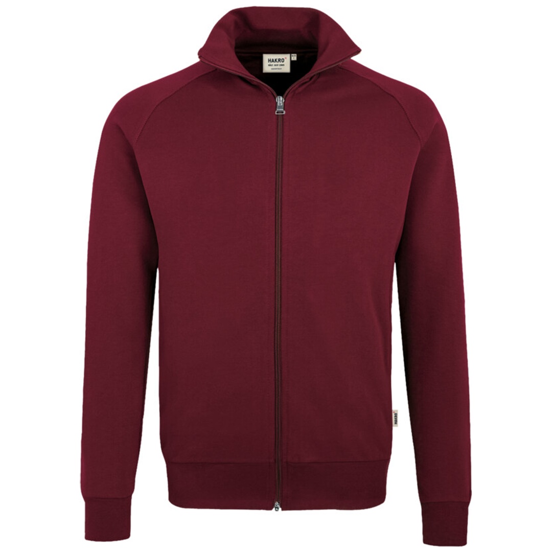 HAKRO Sweatjacke Premium #606 Gr. 3XL weinrot