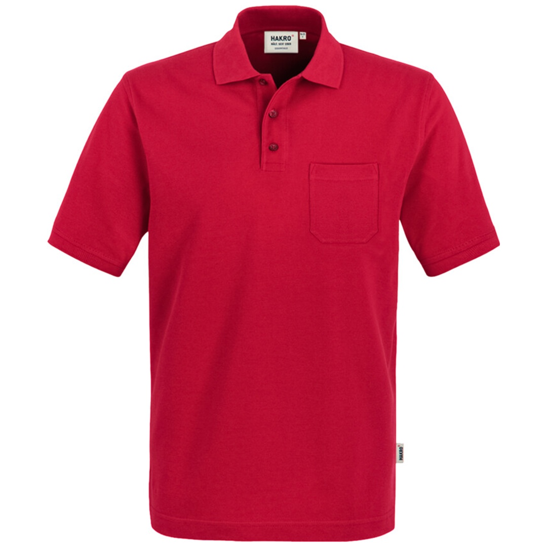 Hakro Herren Pocket-Poloshirt Top #802 Gr. 3XL rot