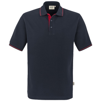 HAKRO Poloshirt Casual Herren #803 Gr. M tinte/rot