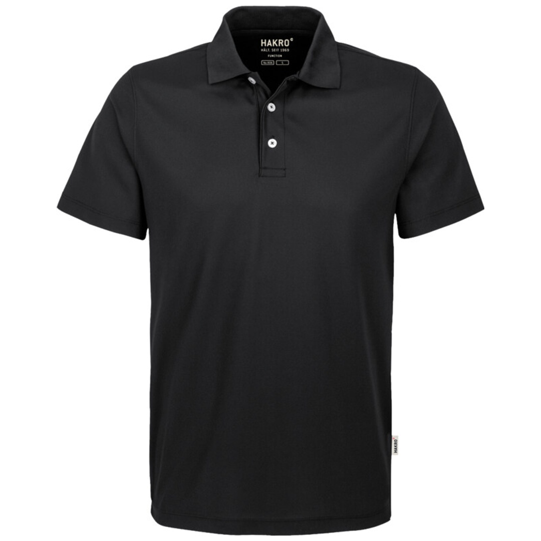 HAKRO Poloshirt Coolmax #806 Herren Gr. S schwarz