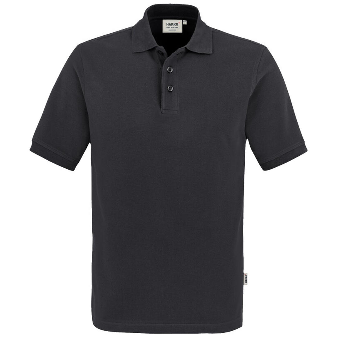 HAKRO Poloshirt Classic Herren #810  Gr. S karbongrau