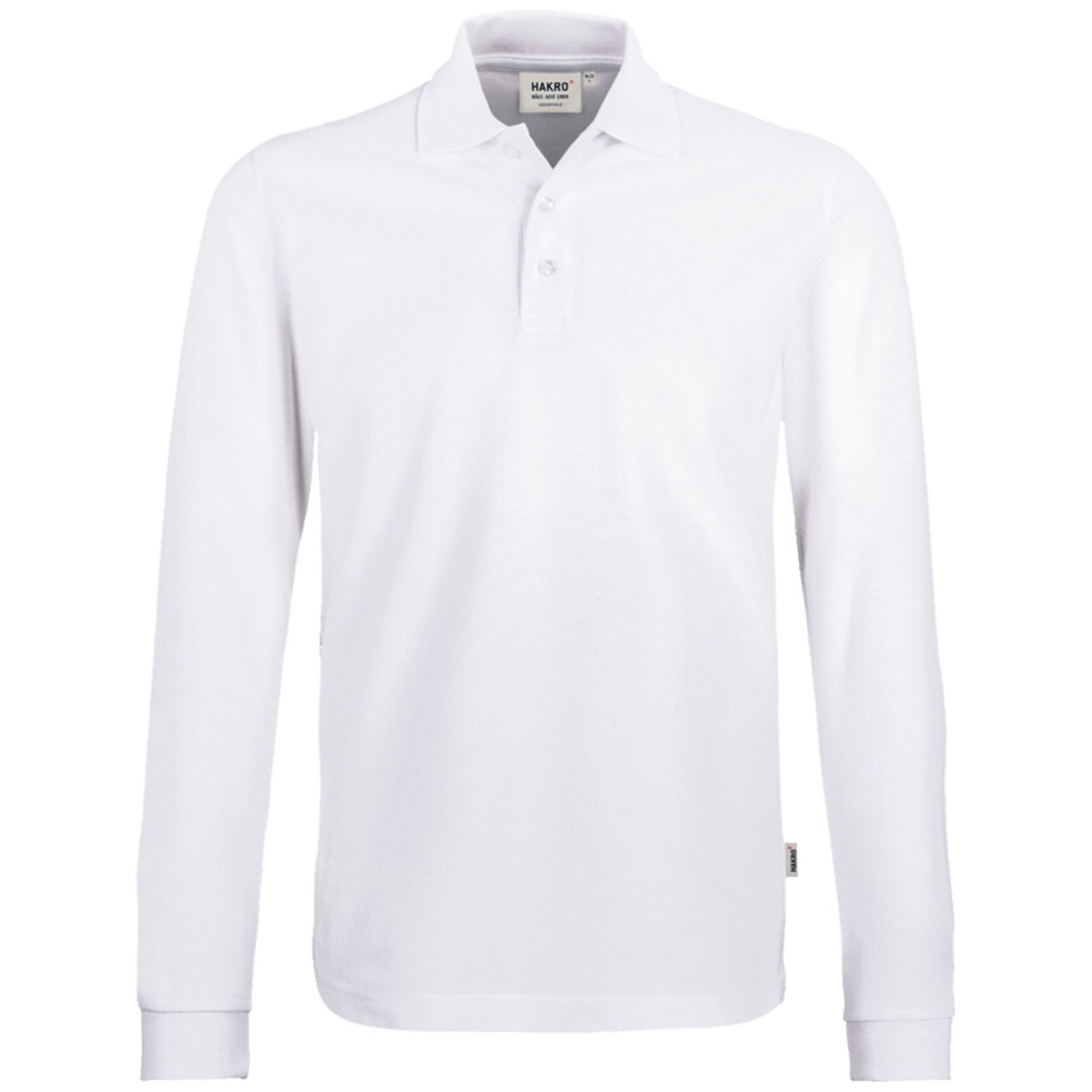 Hakro Herren Longsleeve Poloshirt Classic 820 Gr. XL weiß