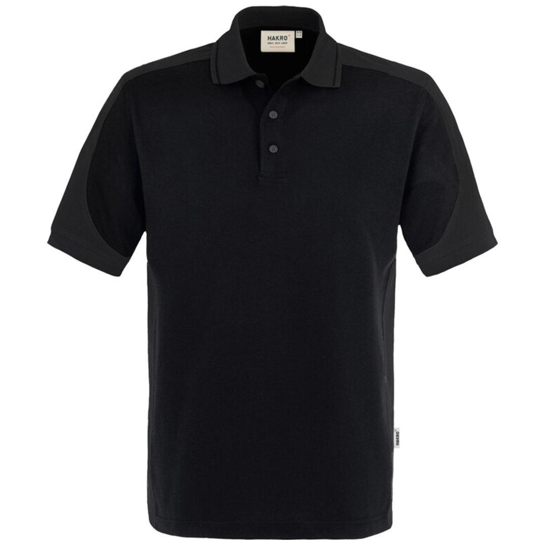 Hakro Poloshirt Contrast #839 Gr. 6XL schwarz