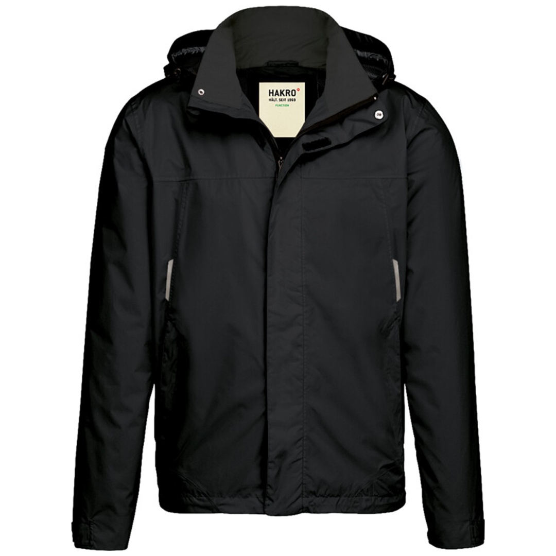 HAKRO leichte Regenjacke Connecticut Herren #862 Gr. XL schwarz