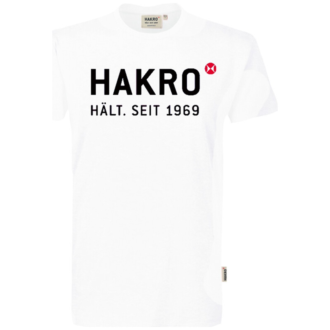 HAKRO T-Shirt Logo #1969 Gr. 2XL weiß