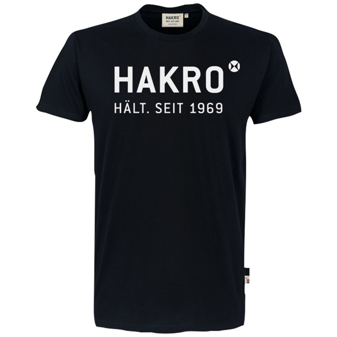 HAKRO T-Shirt Logo #1969 Gr. 3XL schwarz