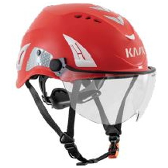 Kask Schutzhelm SUPERPLASMA HP VISOR - EN 14052 rot