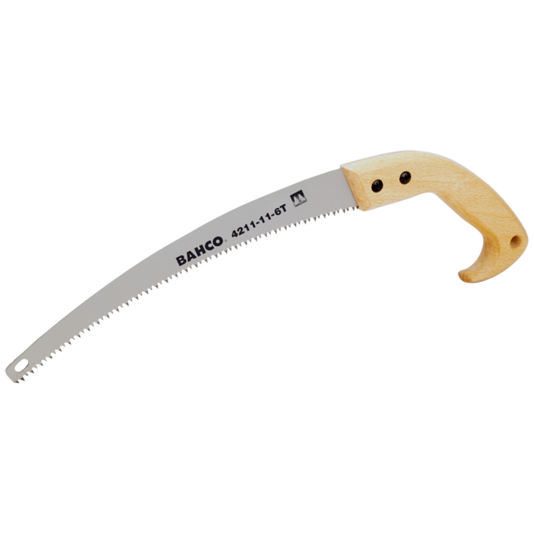 Bahco Astsäge mit nachschärfbaren Zahnspitzen und Holzgriff, 6 ZpZ, 14