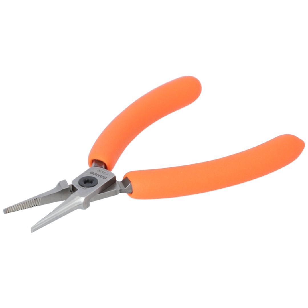 Bahco Kompakte Spitzzange mit orangefarbenen PVC-Griffen 130 mm - Industrieverpackung