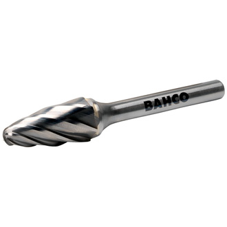 Bahco 6 x 18 mm Rotorfräser aus Hartmetall für Aluminium, Baumform AL-Cut 5 TPI 6 x 51 mm