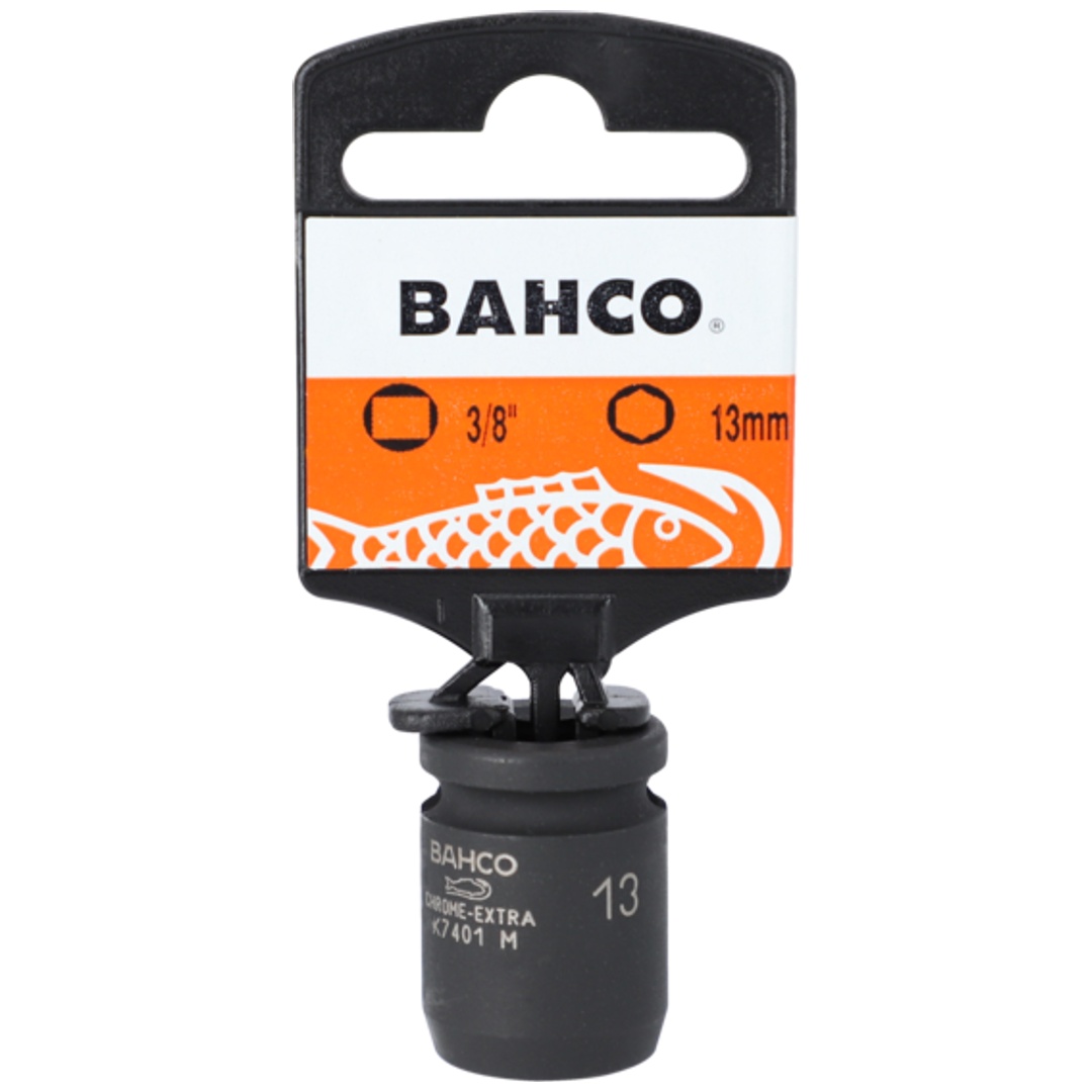 Bahco 3/8 Kraft-Steckschlüssel-Einsatz, 6kant, SW 14 mm, SB-Verpackung
