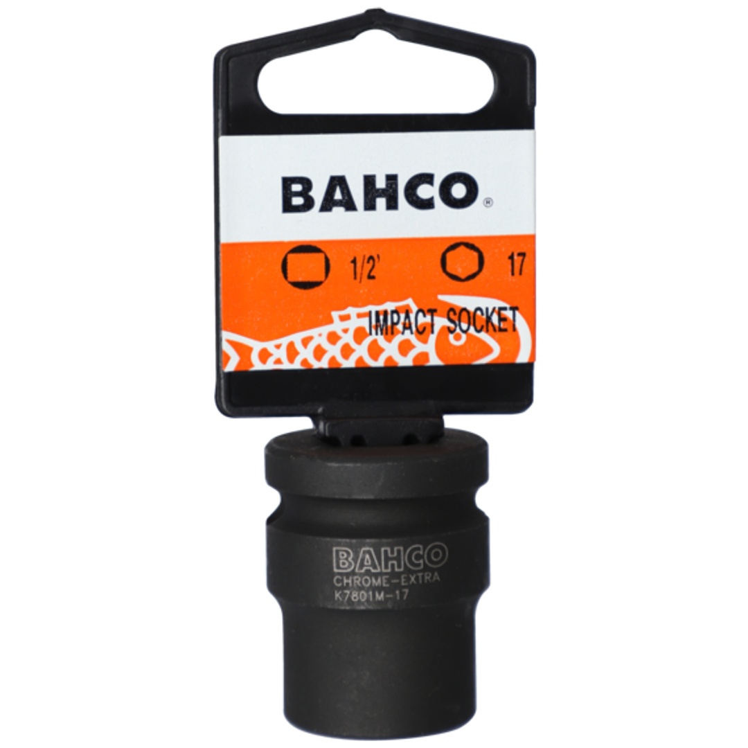 Bahco 1/2 Kraft-Steckschlüssel-Einsatz, 6kant, SW 18 mm, SB-Verpackung