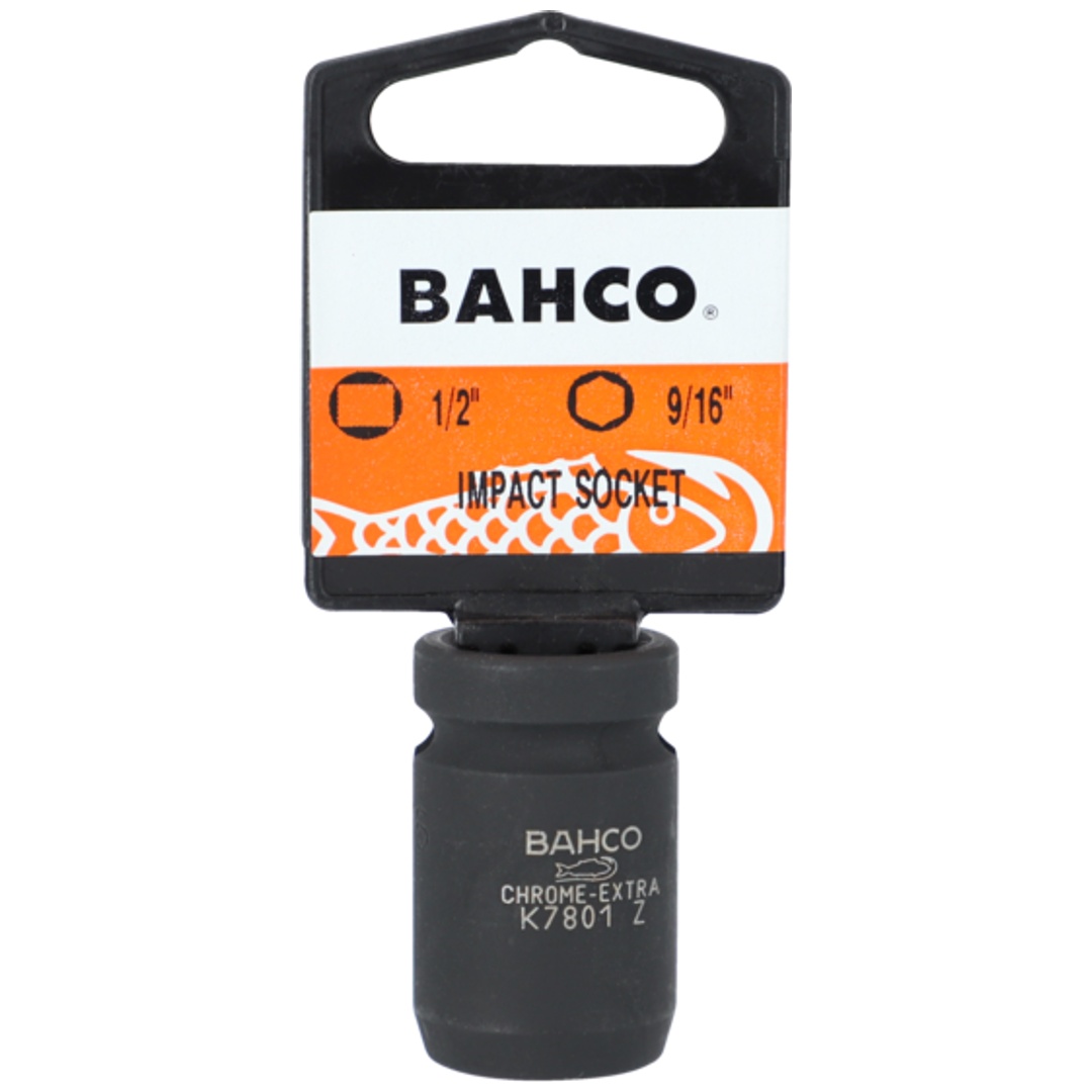 Bahco 1/2 Kraft-Steckschlüssel-Einsatz, 6kant, SW 1 1/2, SB-Verpackung