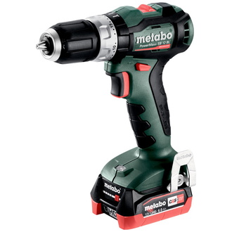 Metabo Akku-Schlagbohrschrauber PowerMaxx SB 12 BL, metaBOX 118, 12V 2x4Ah LiHD + ASC 55