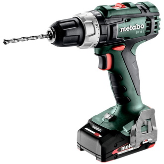 Metabo Akku-Schlagbohrschrauber SB 18 L, metaBOX 145, 18V 2x2Ah Li-Power + SC 30