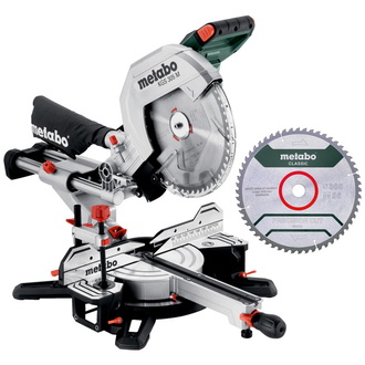 Metabo Kappsäge KGS 305 M Set, incl. 2x Sägeblatt, Spänefangsack, Zubehör, Karton