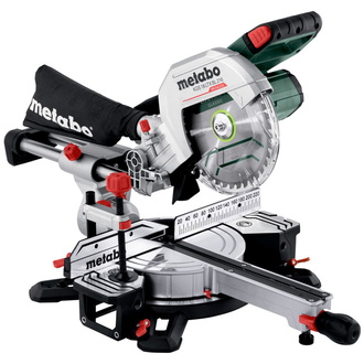 Metabo Akku-Kappsäge KGS 18 LTX BL 216, mit Zugfunktion, incl. Sägeblatt, Zubehör, Karton