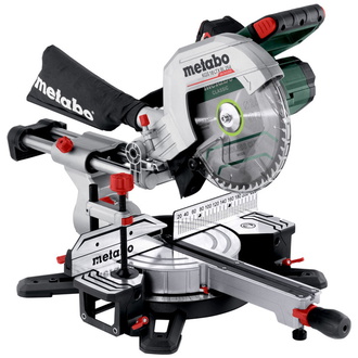 Metabo Akku-Kappsäge KGS 18 LTX BL 254, mit Zugfunktion, incl. 2x Akku Li-Power 5,2 Ah, Ladegerät, Sägeblatt, Zubehör, Karton