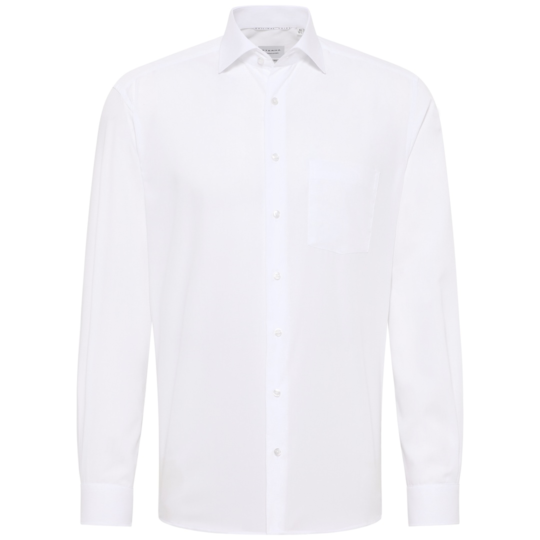 Eterna Hemd Uni Popeline Modern Fit Standard (65cm) 1100-00-X19K Gr. 38 weiß