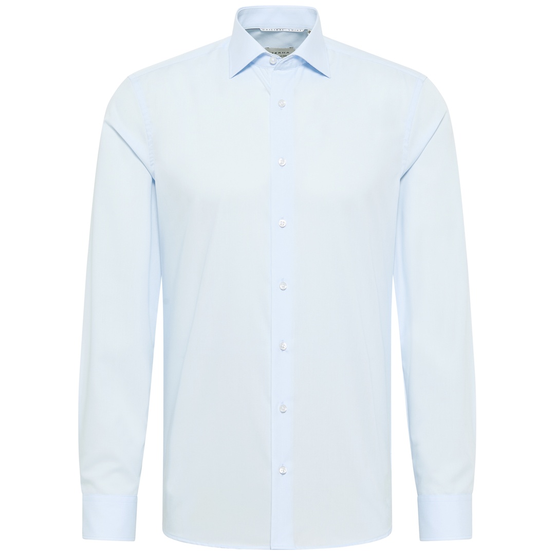 Eterna Herren Hemd Slim Fit 1/1 Arm 1100-10-F170 AL: 67 cm Gr. 38 blau