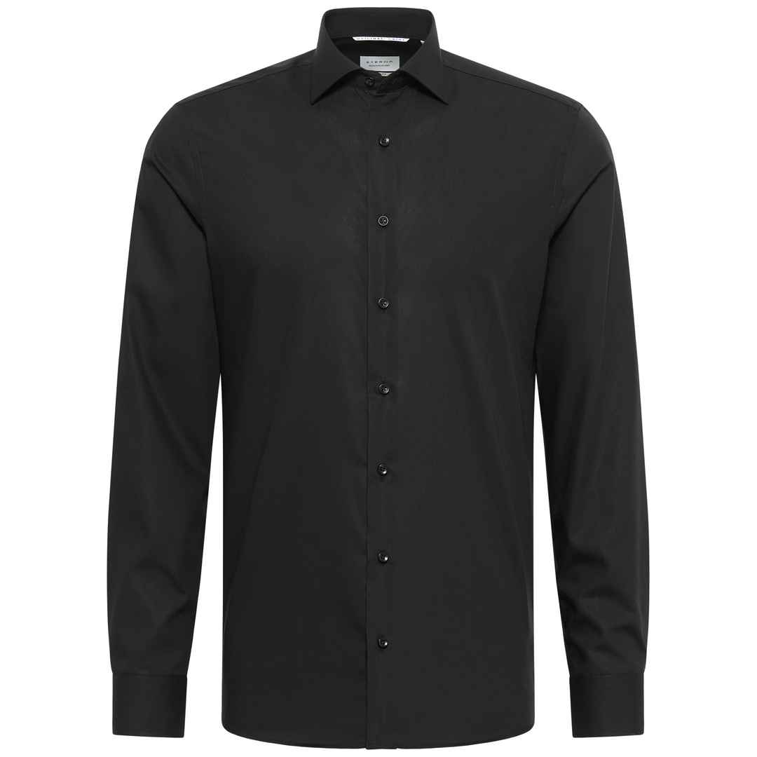 Eterna Herren Hemd Slim Fit 1/1 Arm 1100-39-F170 AL: 67 cm Gr. 39 schwarz