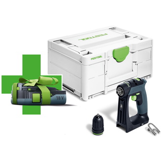 Festool Akku-Bohrschrauber CXS 18-Basic-3,0 inkl. 1x 18V 3,0 Ah Akku