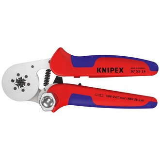 Knipex Crimp-Hebelzange, Sechskant-Pressung, 97 55 14